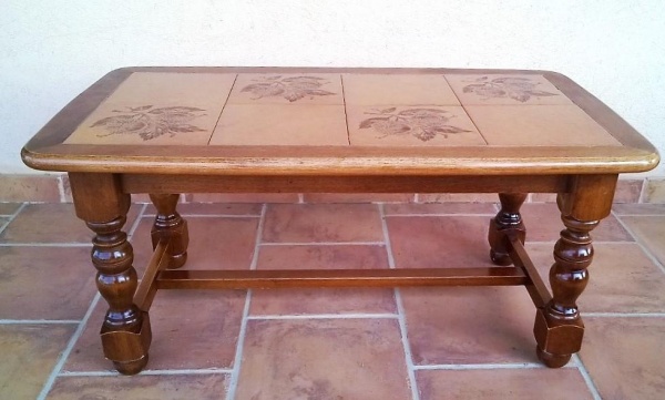TABLE BASSE PIEDS BALUSTRE